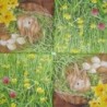 1serviette papier Lapins-106