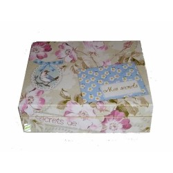 Boite bois Vintage serviettage