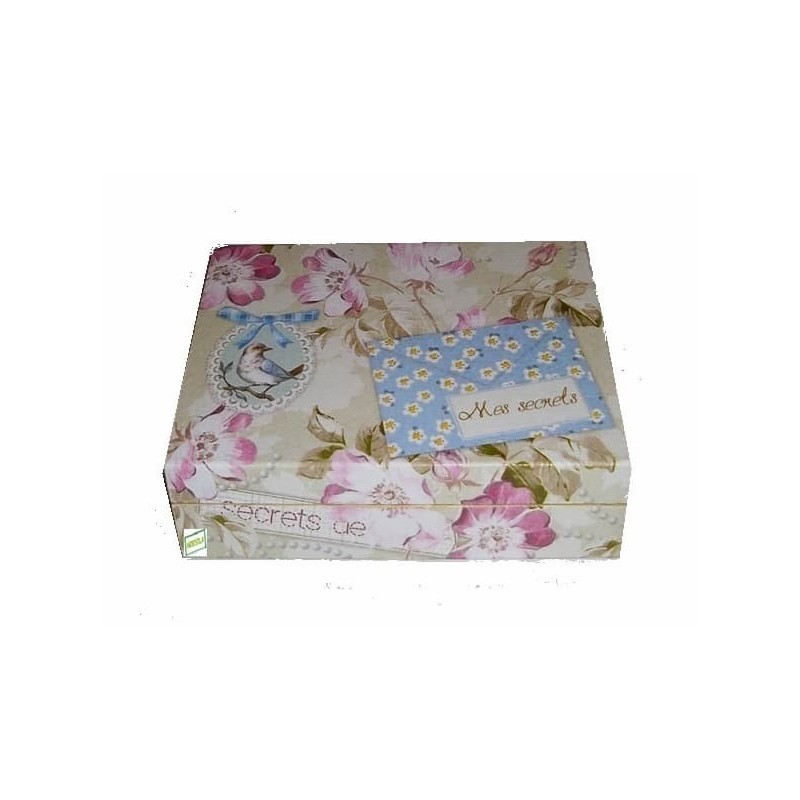 Boite bois Vintage serviettage