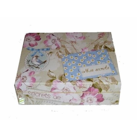 Boite bois Vintage serviettage