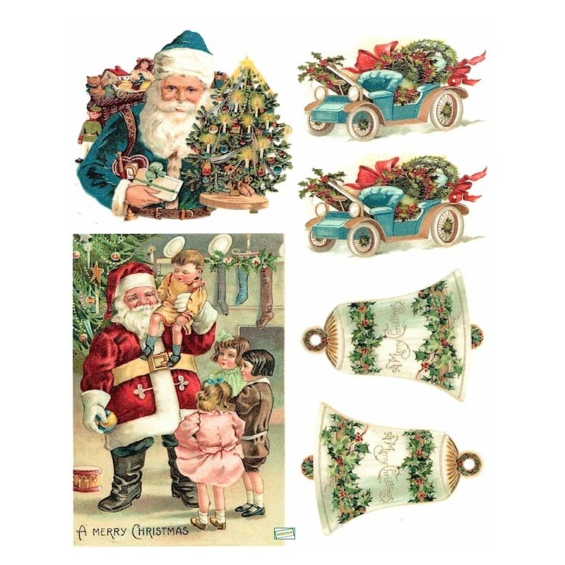 1 papier de riz Noêl-R790