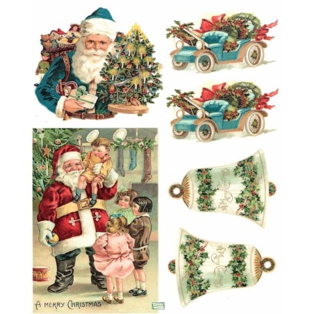 1 papier de riz Noêl-R790