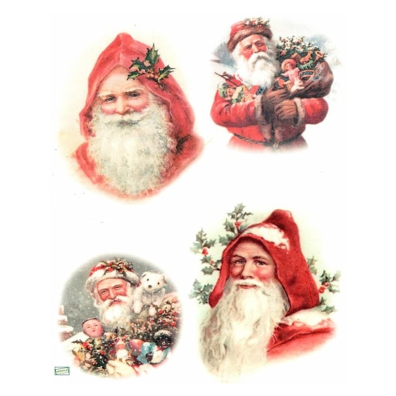 1 papier de riz Noêl-R1004