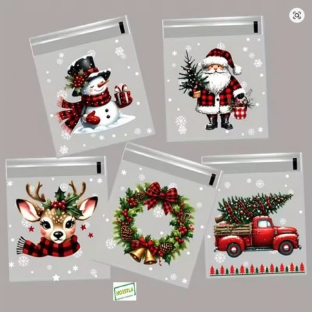 10 Pochettes Cadeaux NOEL Loisirs créatifs
