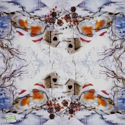 1 serviette rouge gorges -75