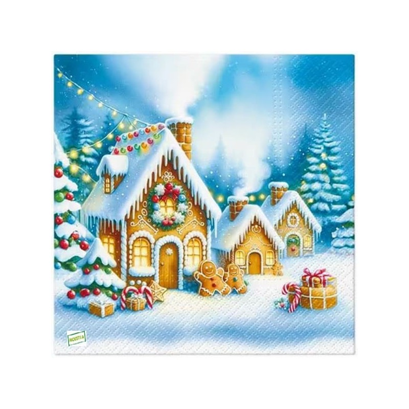 1serviette Paysage Enneigé-41