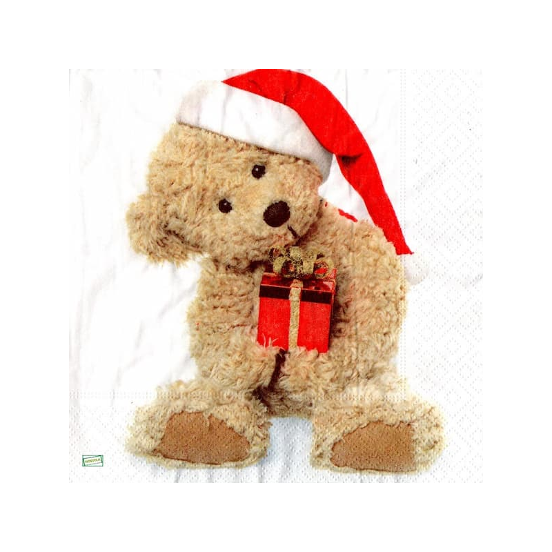 1serviette Ourson de Noêl-15