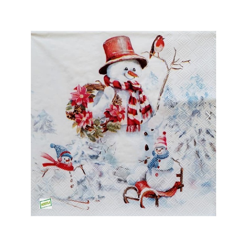 serviette Bonhomme de Neige-91