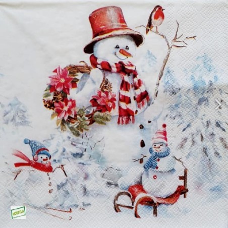 serviette Bonhomme de Neige-91