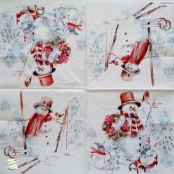 serviette Bonhomme de Neige-91