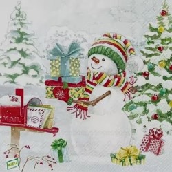 serviette Bonhomme de Neige-92