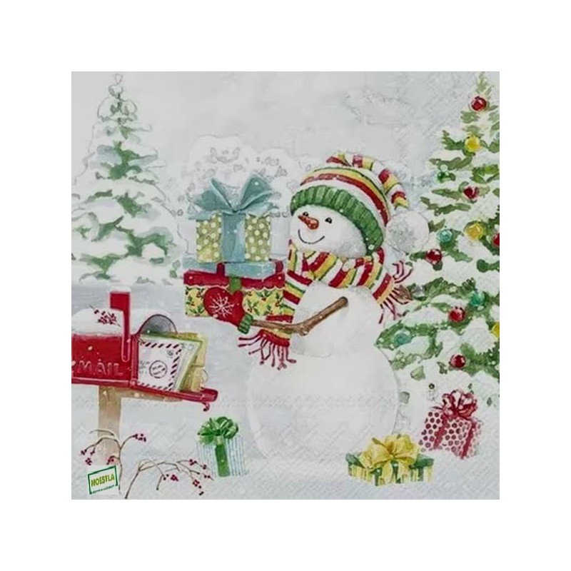 serviette Bonhomme de Neige-92