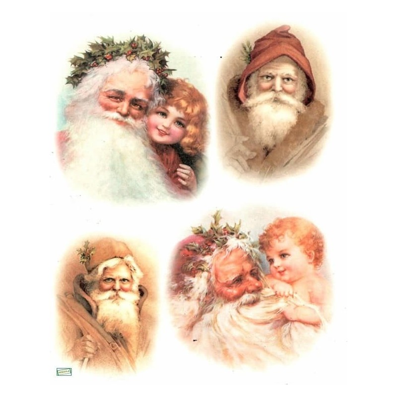 1 papier de riz Noêl-R1005