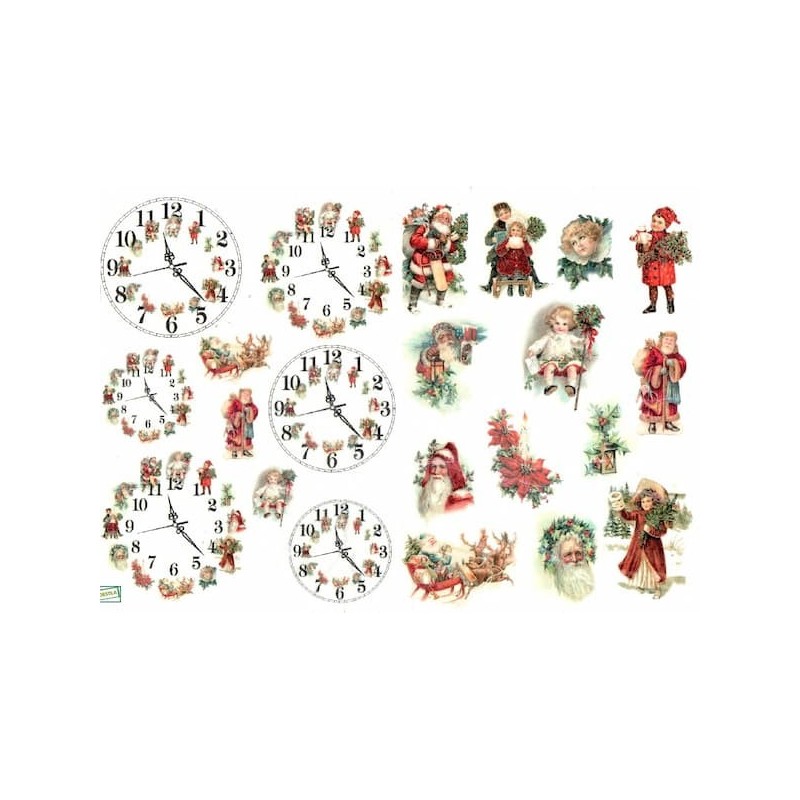 1 papier de riz Noêl -R1024