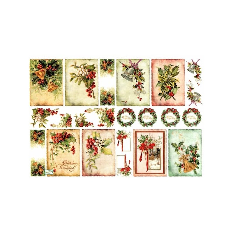 1 papier de riz Noêl-R1284