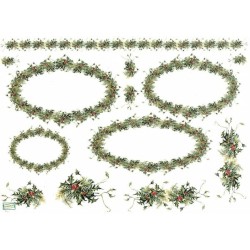 1 papier de riz Noêl-R1470