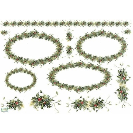 1 papier de riz Noêl-R1470