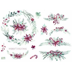 1 papier de riz Noêl-R1478