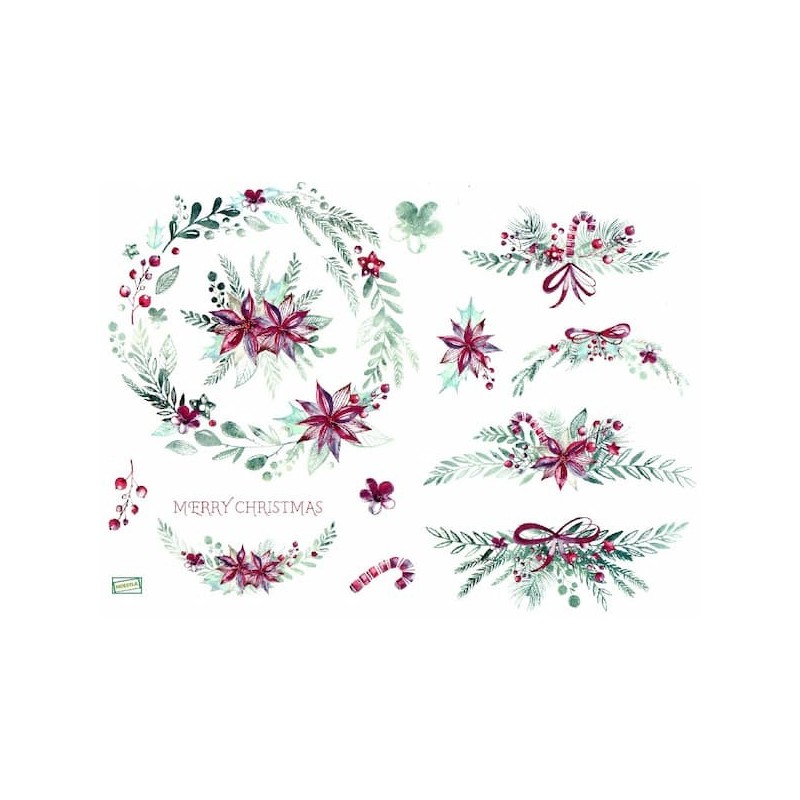 1 papier de riz Noêl-R1478