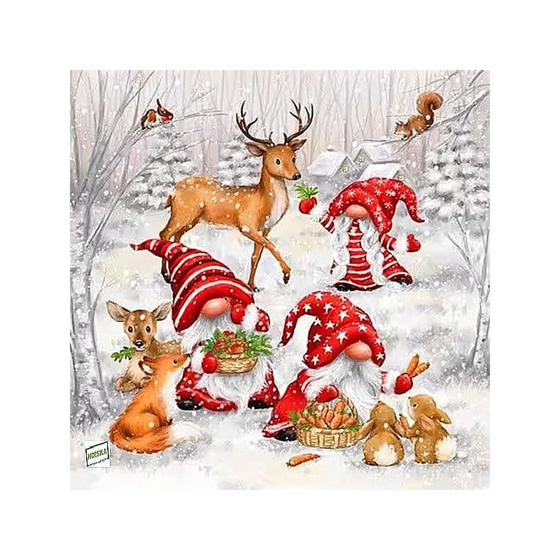 1serviette papier Gnomes-118