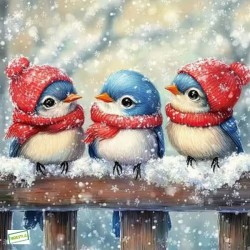 1serviette papier Oiseaux-156