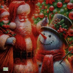 1 serviette papier Noêl - 116