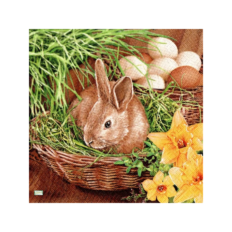 1serviette papier Lapins-106