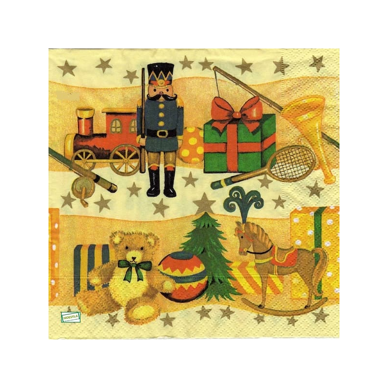 1serviette Ourson de Noêl-22