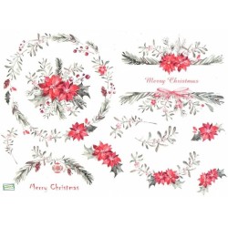 1 papier de riz Noêl-R1482