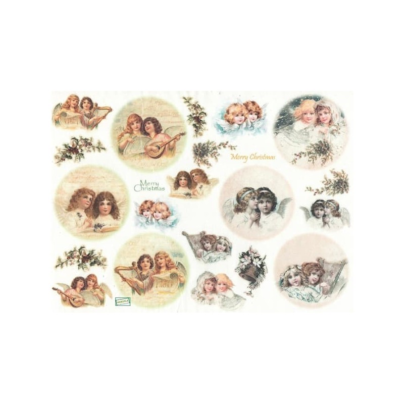 1 papier de riz Noêl-R1493