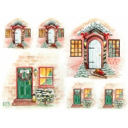 1 papier de riz Noêl-R1505