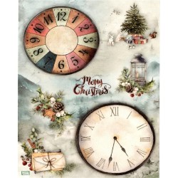 1 papier de riz Noêl-R1641