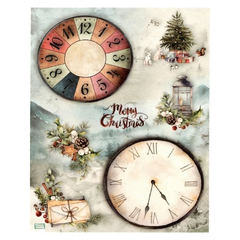 1 papier de riz Noêl-R1641