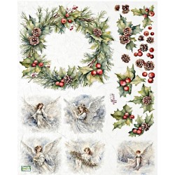 1 papier de riz Noêl-R2439