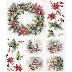 1 papier de riz Noêl-R2444