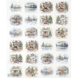 1 papier de riz Noêl-R2450