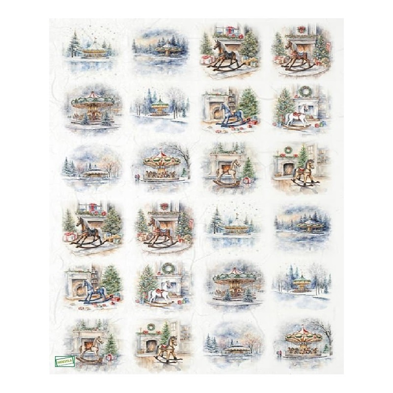 1 papier de riz Noêl-R2450