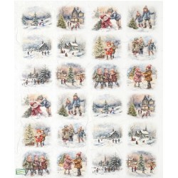 1 papier de riz Noêl-R2452