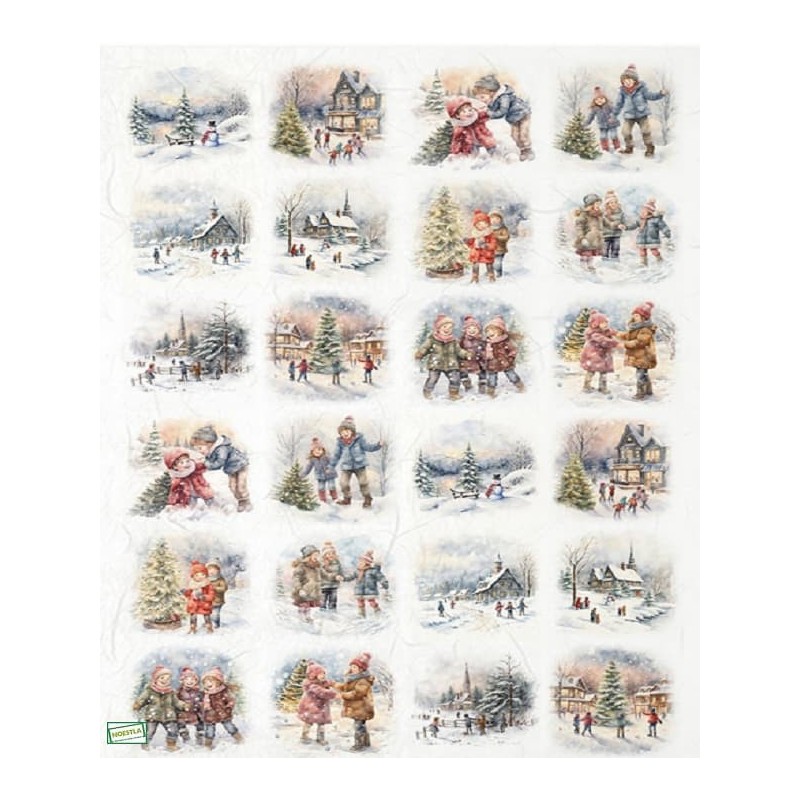 1 papier de riz Noêl-R2452