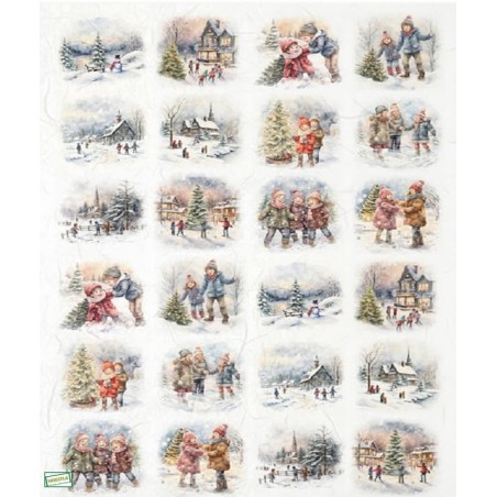 1 papier de riz Noêl-R2452