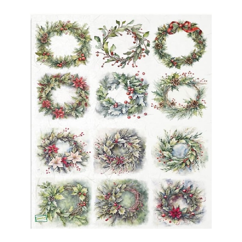 1 papier de riz Noêl-R2454