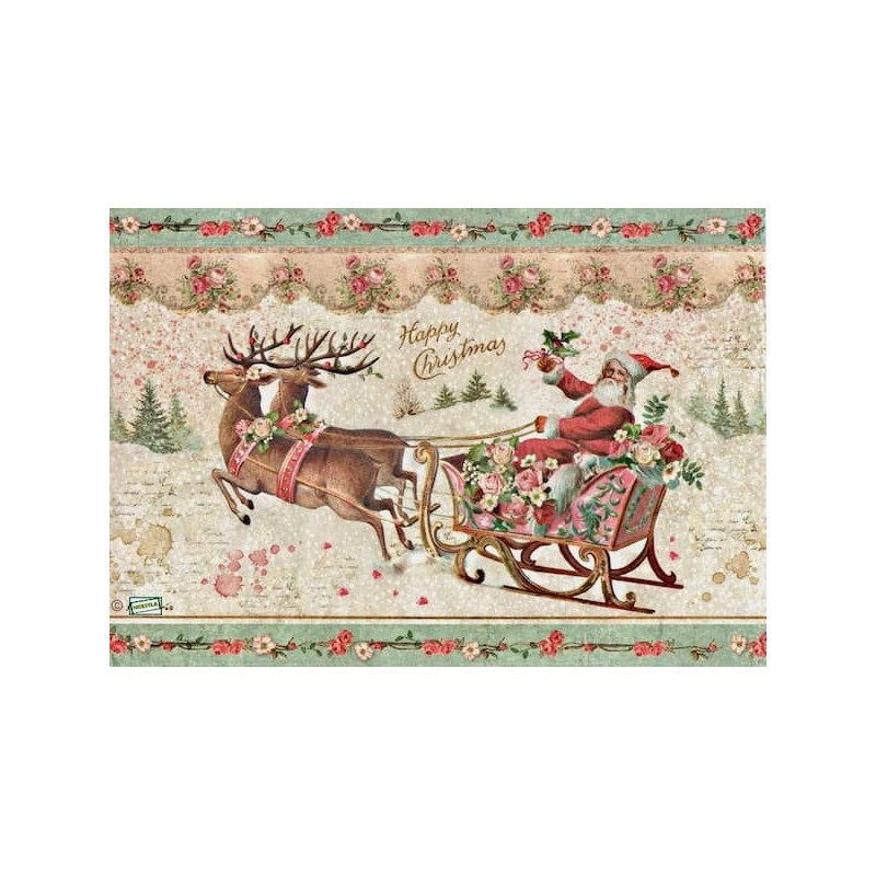 1 papier de riz Noêl-STA3