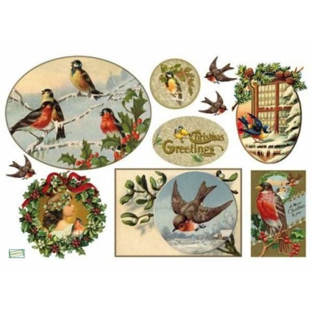 1 papier de riz Noêl-STA9