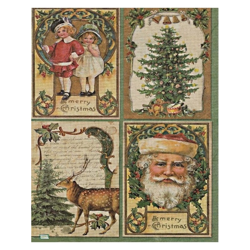 1 papier de riz Noêl-STA12