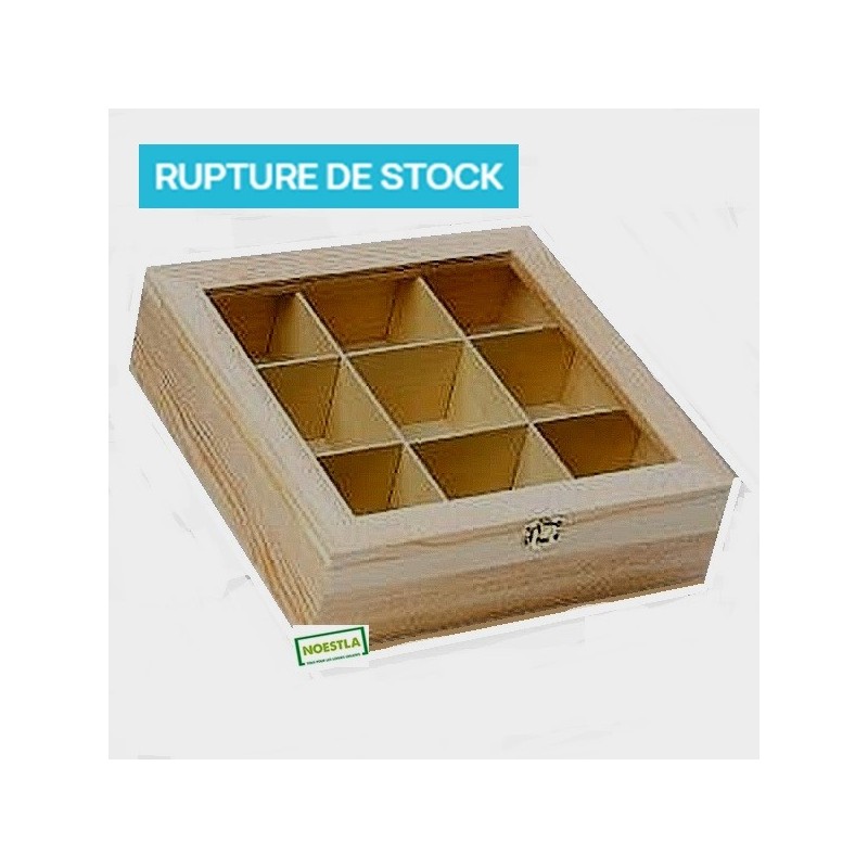 Boite bois casiers- serviettage