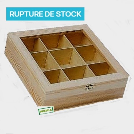 Boite bois casiers- serviettage