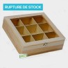 Boite bois casiers- serviettage