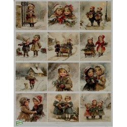 1 papier de riz Noêl-R2665