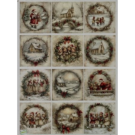 1 papier de riz Noêl-R2666