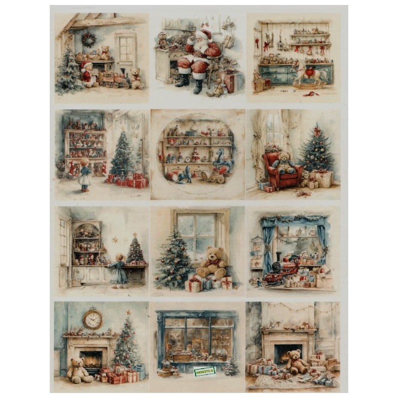 1 papier de riz Noêl-R2669